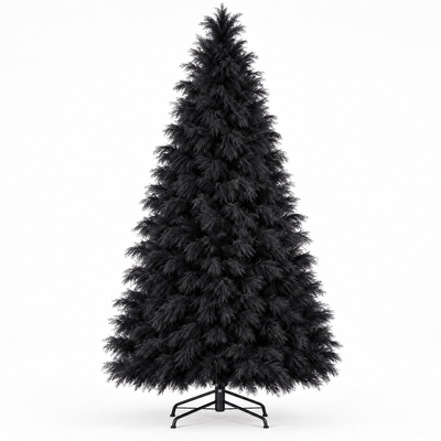 Midnight Black pampas Christmas tree