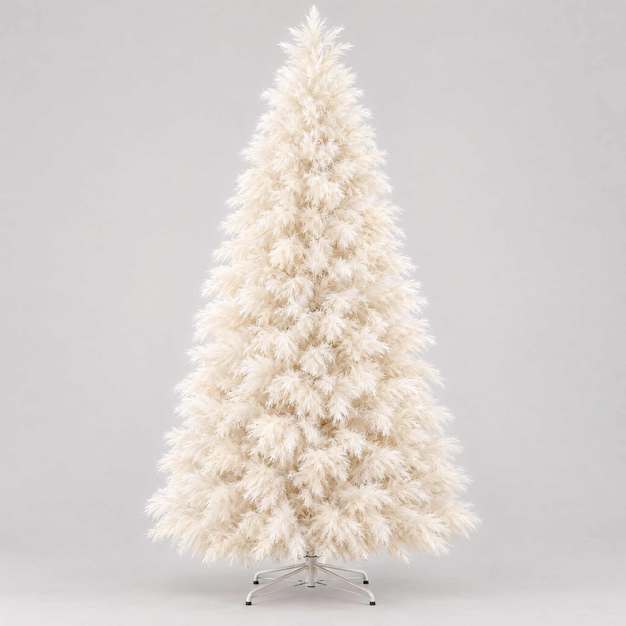 Ivory White pampas Christmas tree